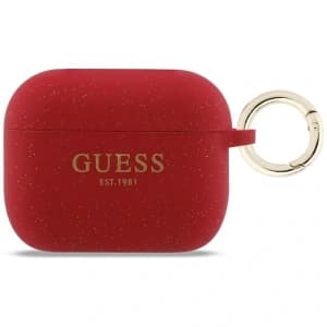 Guess Silicone Glitter Ring Apple AirPods Pro 3 fuchsia