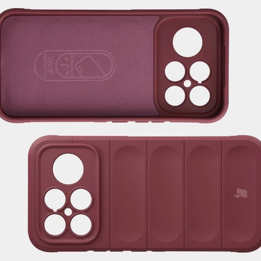 Pancerne etui Bizon Case Tur do Xiaomi POCO F8 Ultra, burgundowe - 6