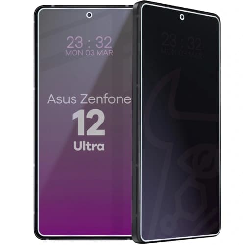 Privatizující hybridní sklo Bizon Glass Mule Shadow do Asus Zenfone 12 Ultra, matné
