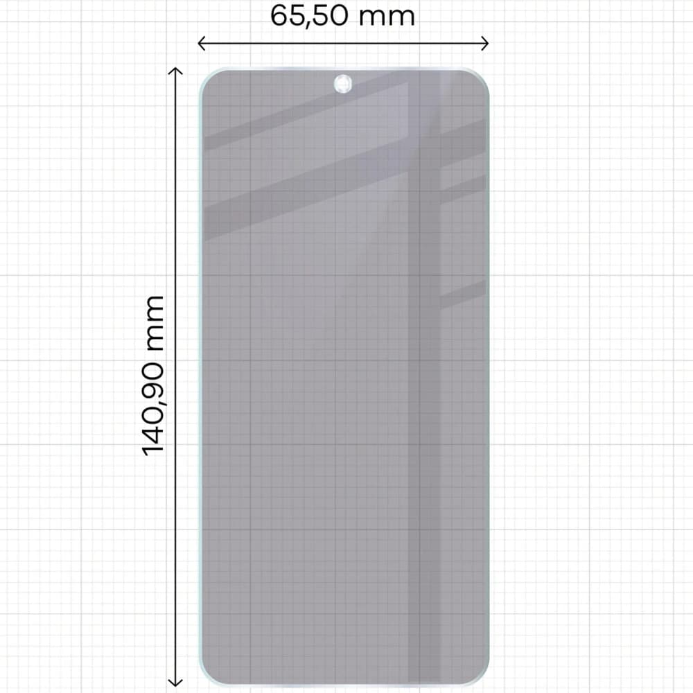 Prywatyzujące szkło hybrydowe Bizon Glass Mule Shadow do Samsung Galaxy S23 matowe - 2