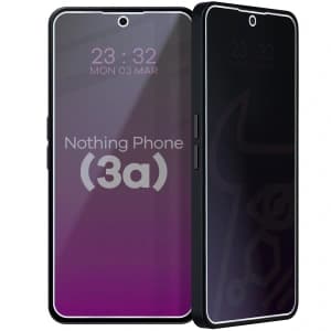 Prywatyzujące szkło hybrydowe Bizon Glass Mule Shadow do Nothing Phone (3a) matowe