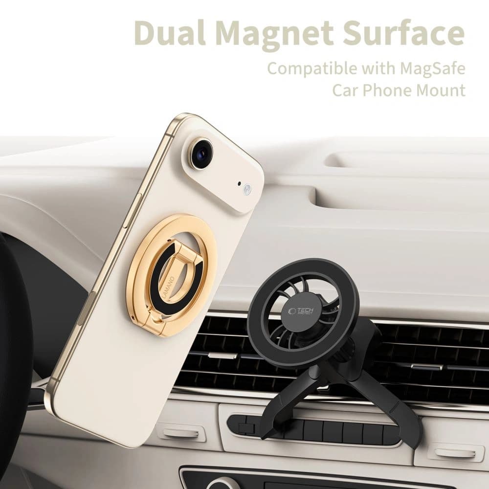 Tech-Protect MMR400 Lamano Magnetischer MagSafe Telefonring Gold
 - 5