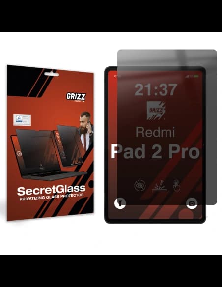 Matowe szkło prywatyzujące GrizzGlass SecretGlass do Xiaomi Redmi Pad 2 Pro