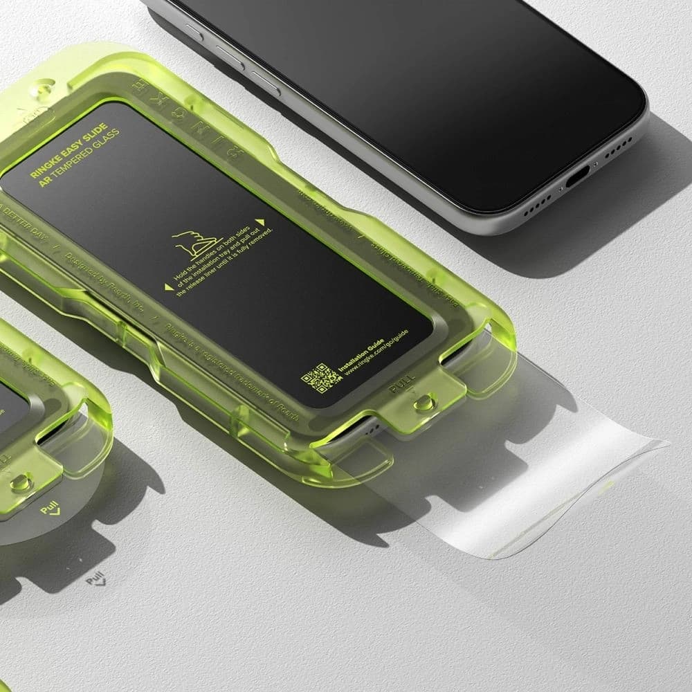 Ringke Easy Slide Anti-Reflective Tempered Glass Apple iPhone 17 Pro Klar
 - 6