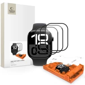 Tech-Protect Easy Set Flex+ Apple Watch 10 / 11 46mm Fekete [3 CSOMAG]
