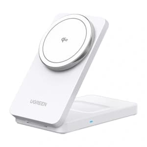 UGREEN W706 MagSafe 15W 2-in-1 Wireless Magnet-Ladegerät (Weiß)
