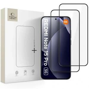 Szkło hartowane Tech-Protect Glass Fit+ do Xiaomi Redmi Note 15 Pro 5G Black [2 PACK]
