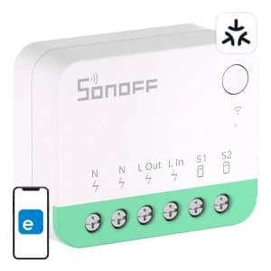 Intelligent mini WiFi switch Sonoff MINIR4M Matter (HomeKit, SmartThings, Home Assistant)