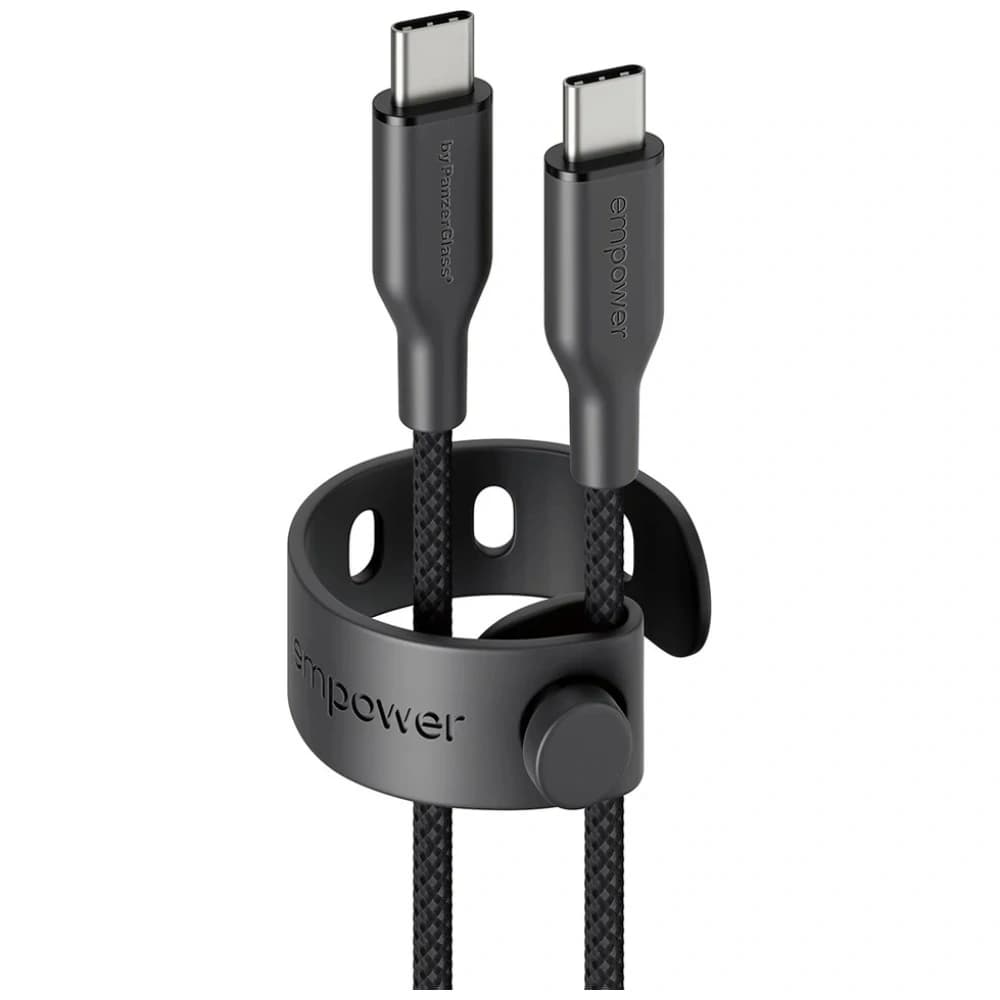 Cable by PanzerGlass Racing Empower 60W USB-C / USB-C 2m black - 2