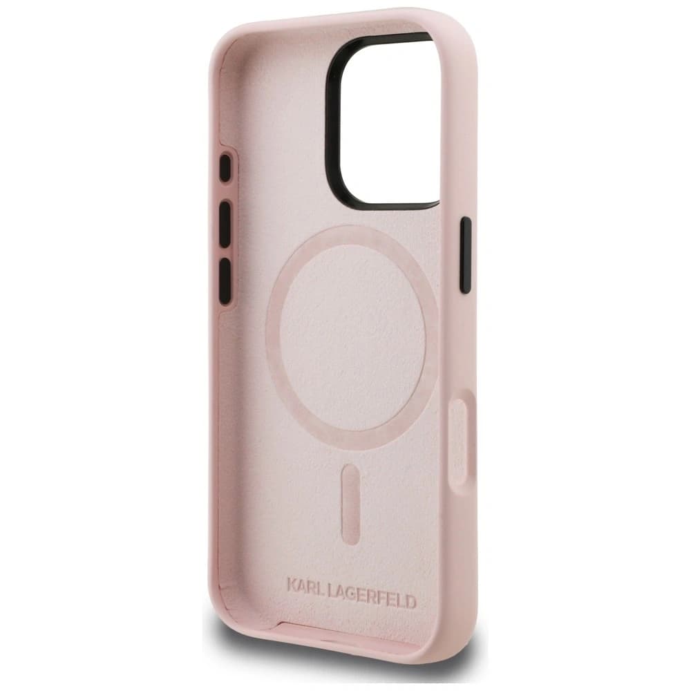 Karl Lagerfeld Silikon Karl Skizze MagSafe Apple iPhone 16 Pro pink
 - 7