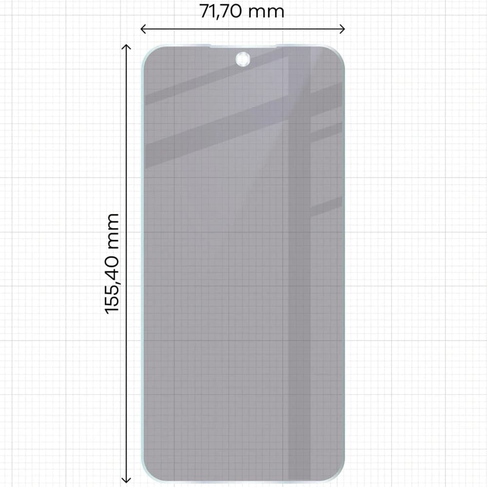 Prywatyzujące szkło hybrydowe Bizon Glass Mule Shadow do Oppo Reno 14 matowe - 2