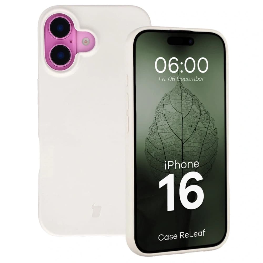 Bizon Case ReLeaf Apple iPhone 16 white - 1