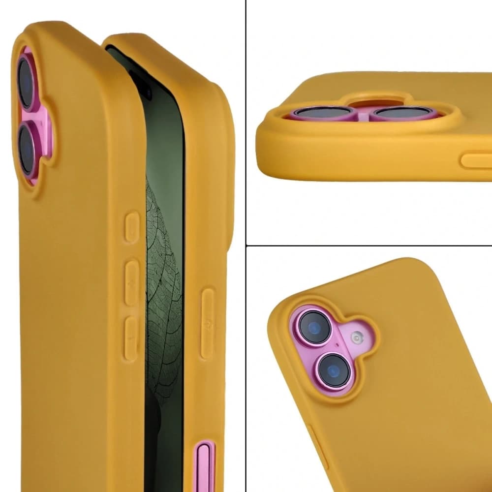 Bizon Case ReLeaf Apple iPhone 16 dark yellow - 5