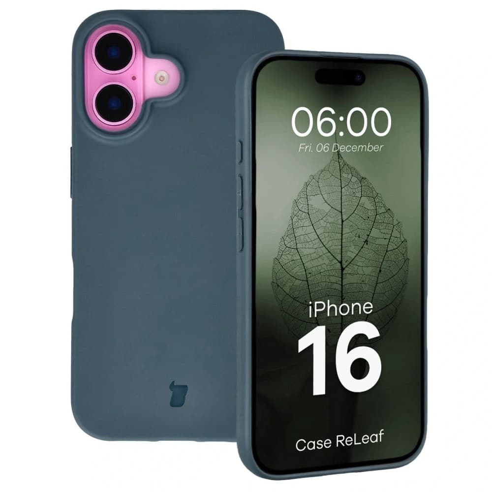 Bizon Case ReLeaf Apple iPhone 16 dark blue - 1