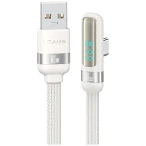 USAMS US-SJ651 66W USB-A / USB-C Kábel 1.2m fehér
