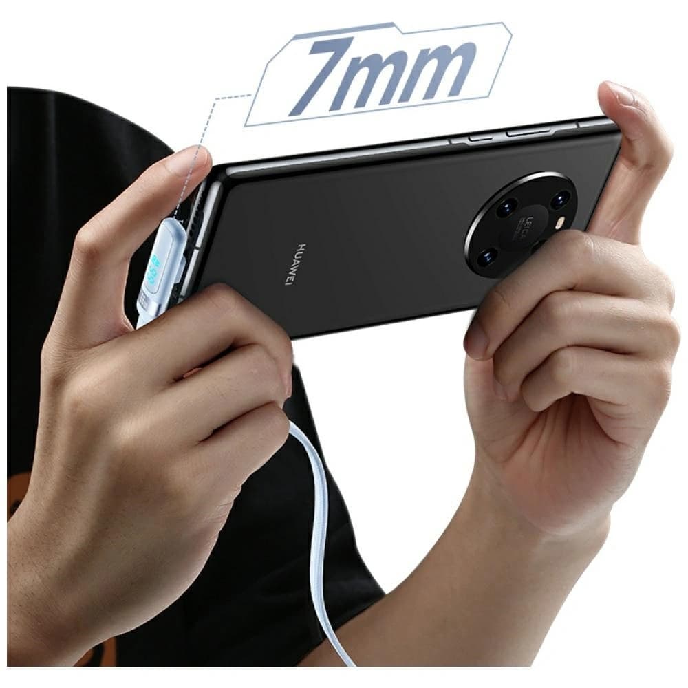 USAMS US-SJ651 66W USB-A / USB-C Kábel 1.2m fehér
 - 3