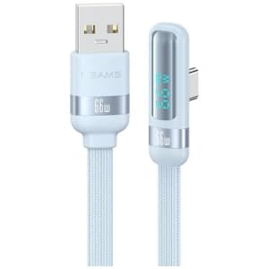USAMS US-SJ651 66W USB-A / USB-C Kábel 1.2m kék
