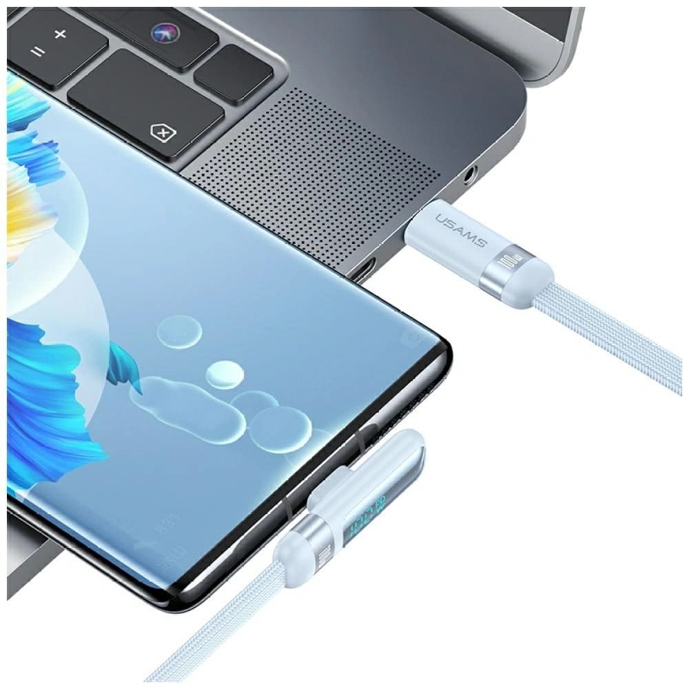 USAMS US-SJ653 PD 100W USB-C / USB-C Cable 1.2m white - 7