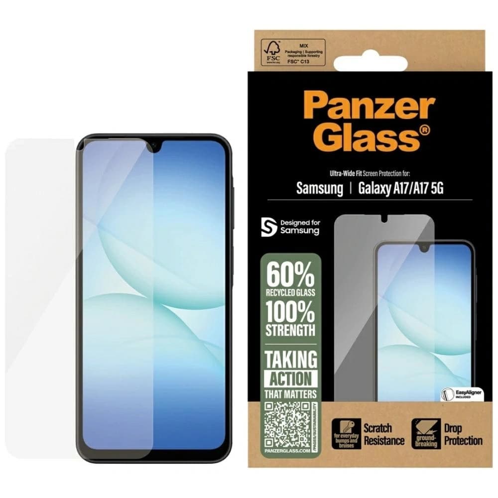 PanzerGlass Ultra-Wide Fit EasyAligner Samsung Galaxy A17 / A17 5G
 - 1