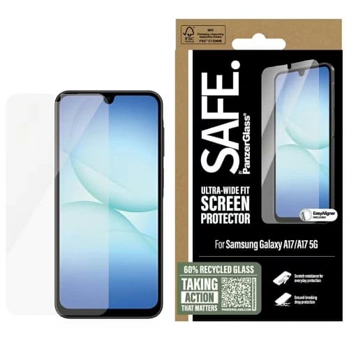 SAFE by PanzerGlass Ultra-Wide Fit Samsung Galaxy A17 / A17 5G
