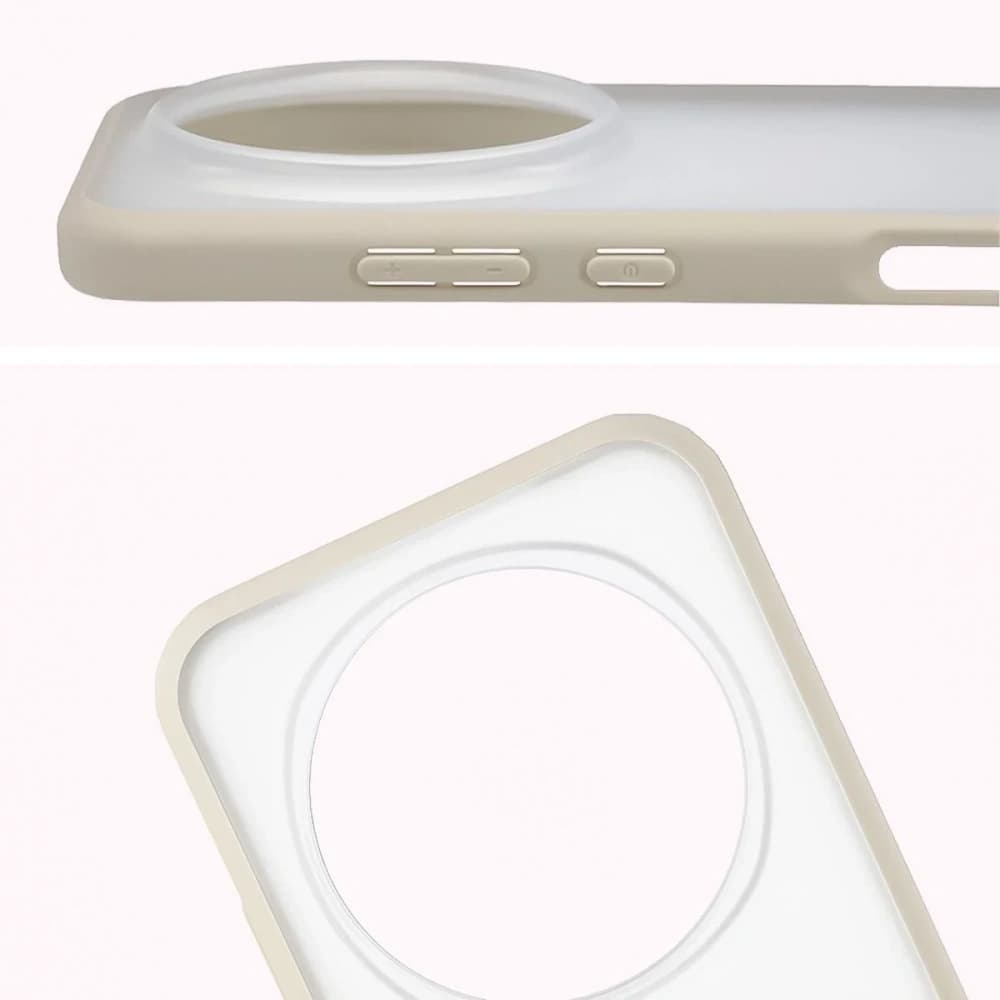 Bizon Case Angelo Honor Magic8 Pro semi-transparent with a beige frame - 3