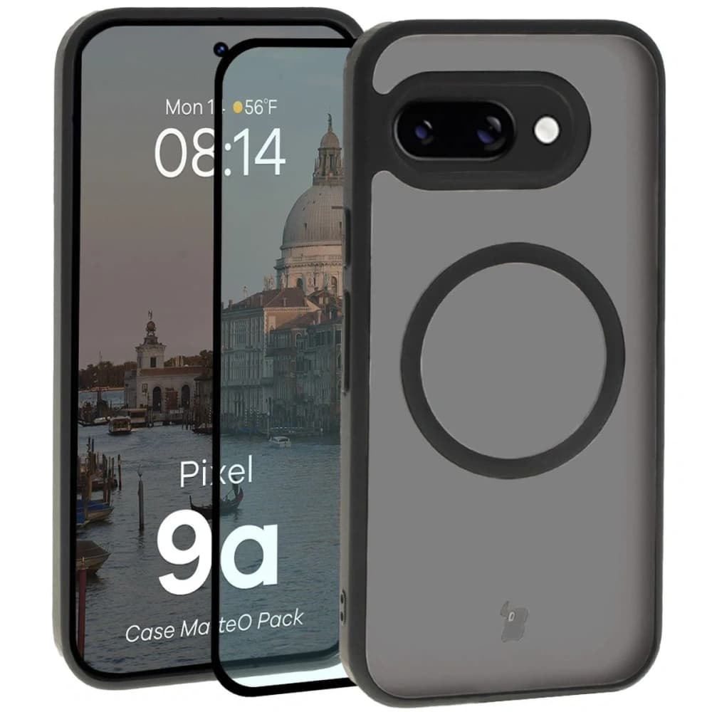 Bizon MatteO Magnetic Pack Google Pixel 9a negru fumuriu - 1