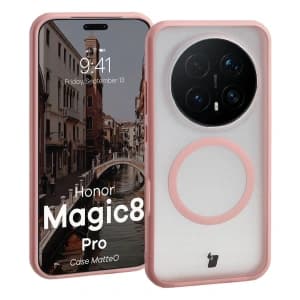 Bizon Case MatteO Magnetic Honor Magic8 Pro smoky light pink