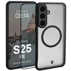 Bizon MatteO Magnetic Pack Samsung Galaxy S25 FE rauchschwarz
