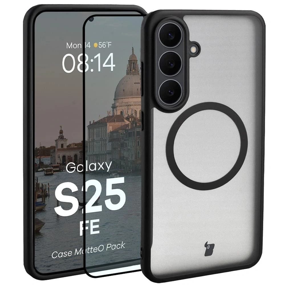 Bizon MatteO Magnetic Pack Samsung Galaxy S25 FE rauchschwarz
 - 1
