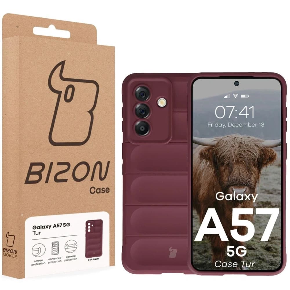 Pancerne etui Bizon Case Tur do Samsung Galaxy A57 5G burgundowe - 8