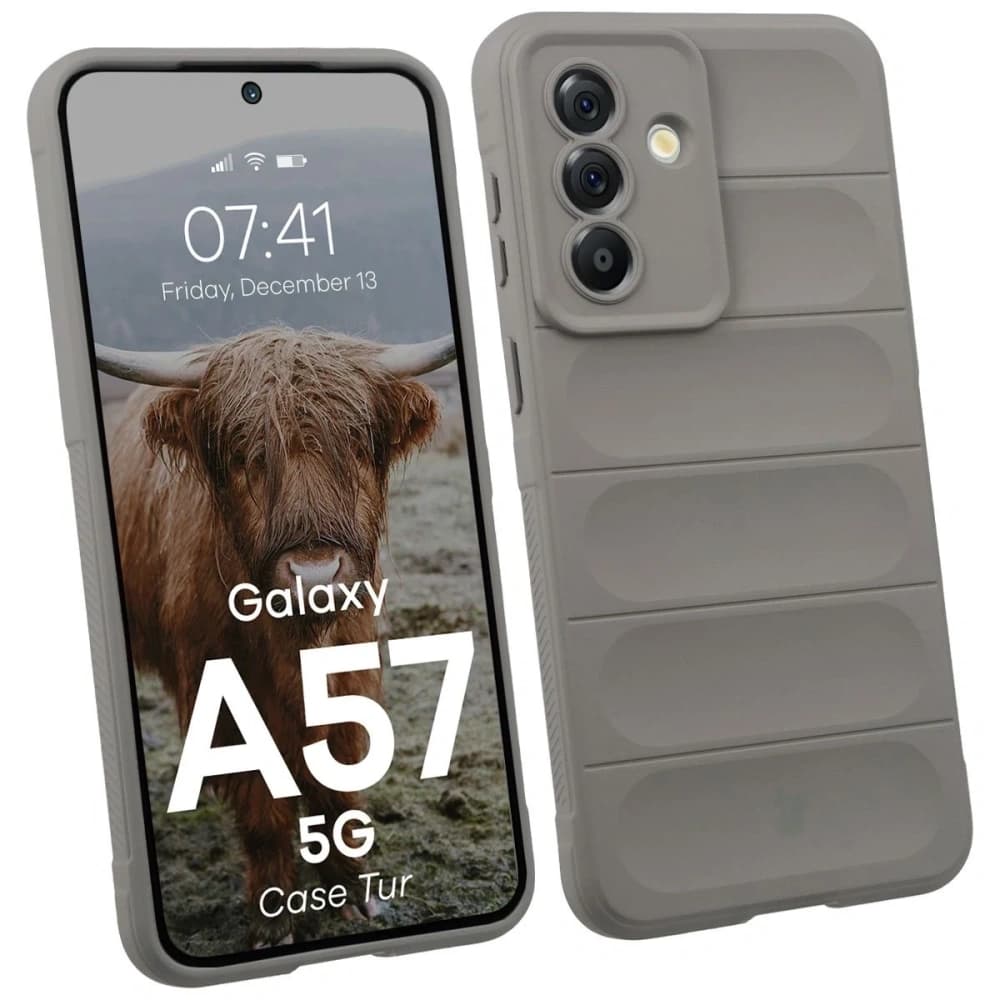 Pancerne etui Bizon Case Tur do Samsung Galaxy A57 5G jasnoszare - 1