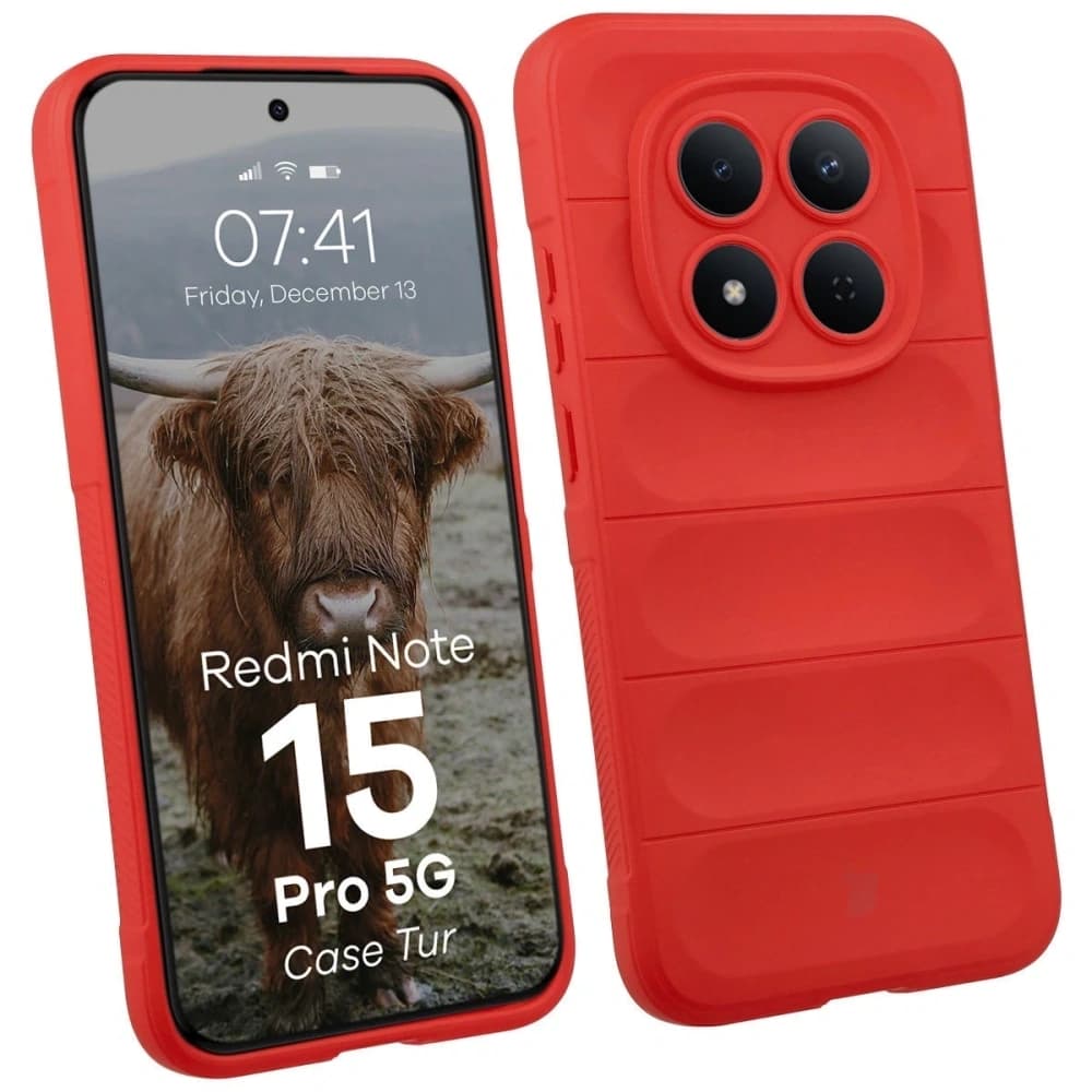 Pancerne etui Bizon Case Tur do Xiaomi Redmi Note 15 Pro 5G czerwone - 1