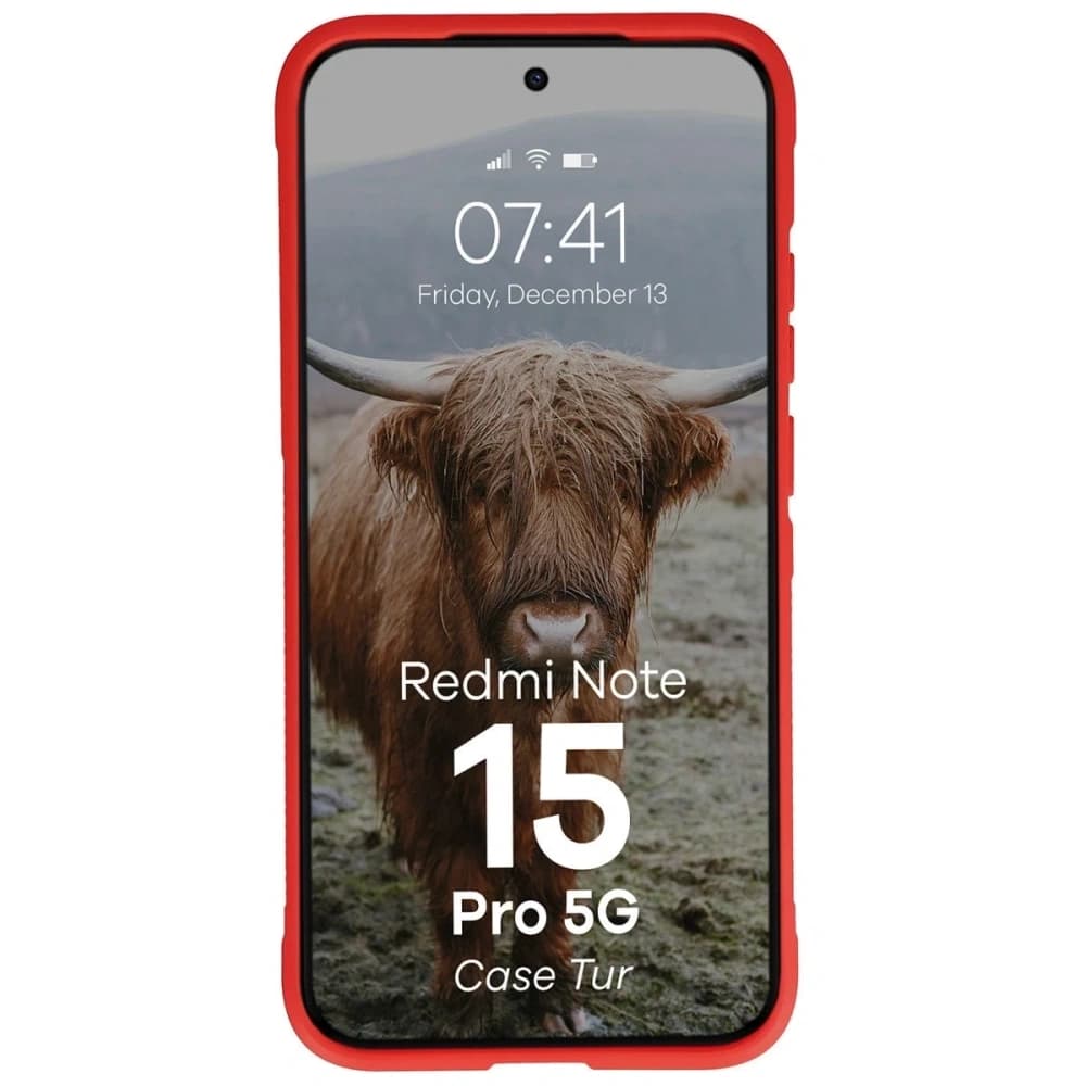 Pancerne etui Bizon Case Tur do Xiaomi Redmi Note 15 Pro 5G czerwone - 5