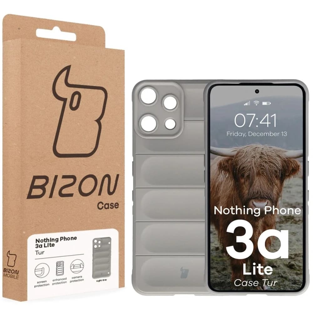 Pancerne etui Bizon Case Tur do Nothing Phone (3a) Lite jasnoszare - 8