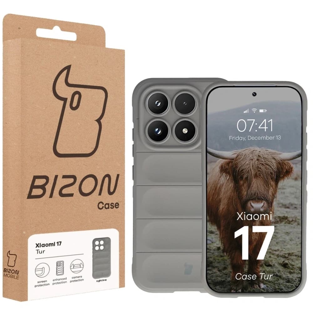 Bizon Case Tur Xiaomi 17 világosszürke
 - 8