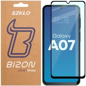 Bizon Glass Edge 2 Samsung Galaxy A07 4G / 5G schwarzer Rahmen
