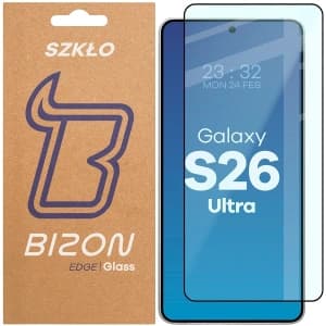 Bizon Glass Edge 2 Samsung Galaxy S26 Ultra fekete kerettel
