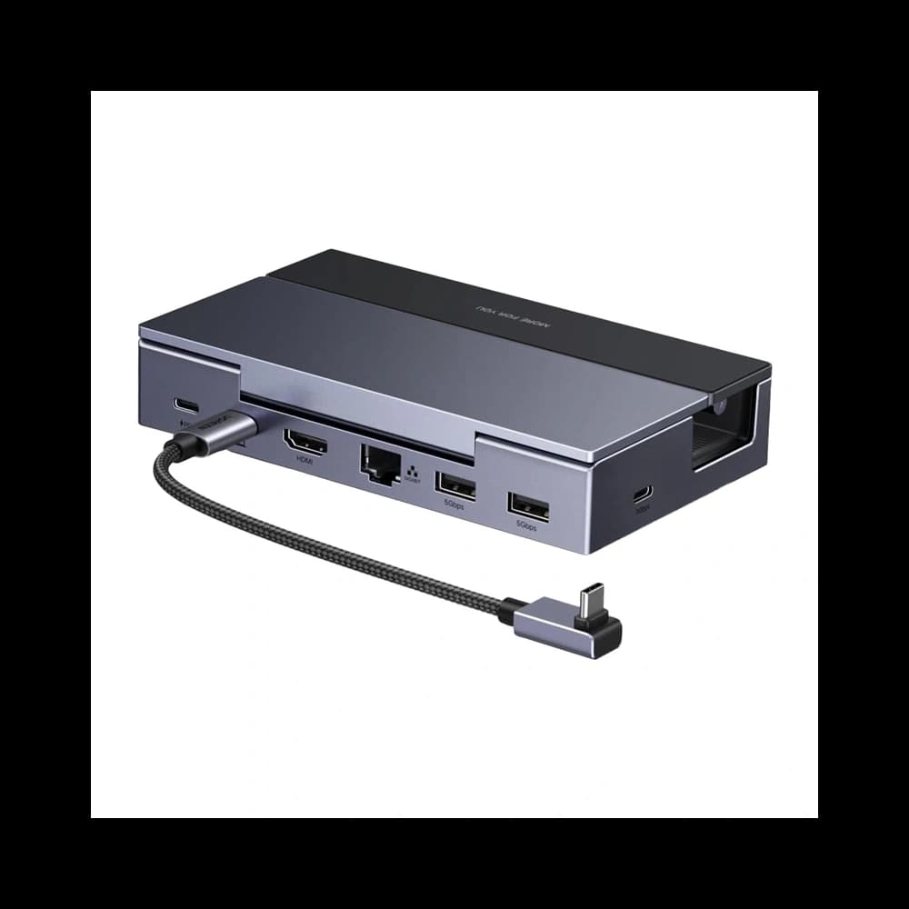 UGREEN CM800 6 az 1-ben Dokkoló Állomás Hordozható Konzolokhoz Steam Deck / Asus ROG Ally USB-C to HDMI 4K 120Hz 2x USB USB-C RJ45 (szürke)
 - 1