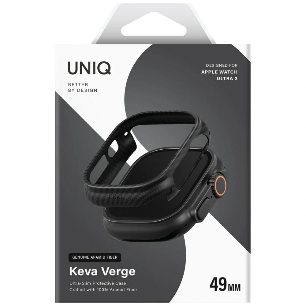 UNIQ Keva Verge Apple Watch Ultra / Ultra 2 / Ultra 3 49mm fekete
 - 2
