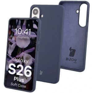 Bizon Soft Case Samsung Galaxy S26 Plus albastru închis

