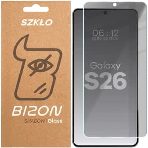 Prywatyzujące szkło hartowane Bizon Glass Clear Shadow do Samsung Galaxy S26 przyciemniane