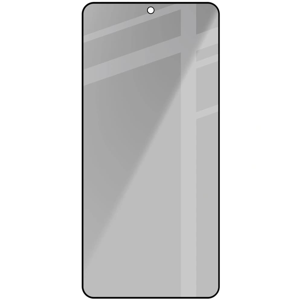 Prywatyzujące szkło hartowane Bizon Glass Edge Shadow do Samsung Galaxy S26 przyciemniane z czarną ramką - 4