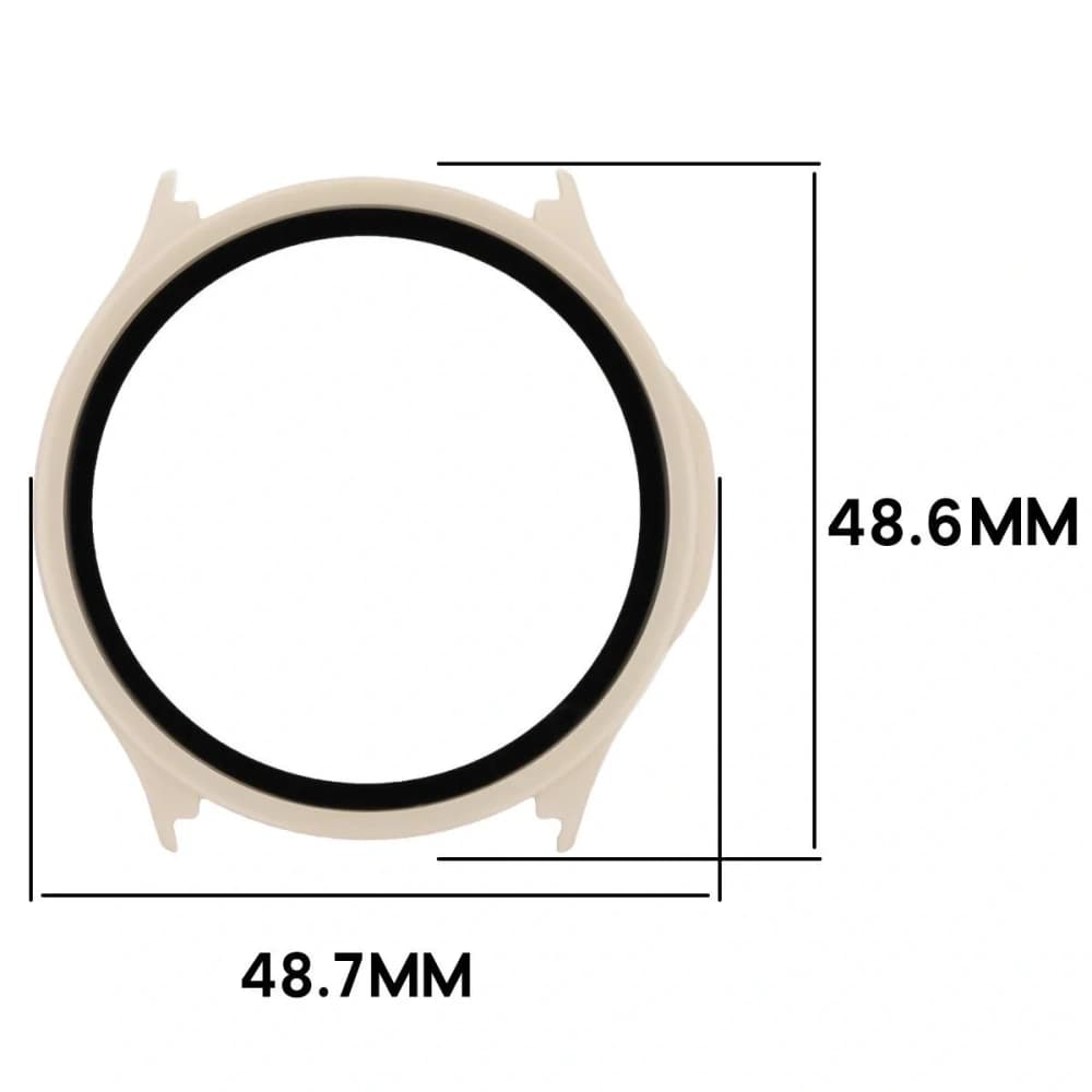 Bizon Case Watch Adamo OnePlus Watch Lite 45mm / Oppo Watch S 45mm bézs
 - 2