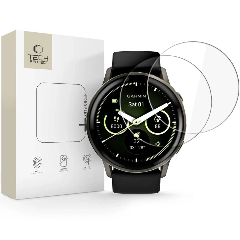 Tech-Protect Hydro Flex+ Garmin Venu 4 45mm Átlátszó [2 CSOMAG]
 - 1