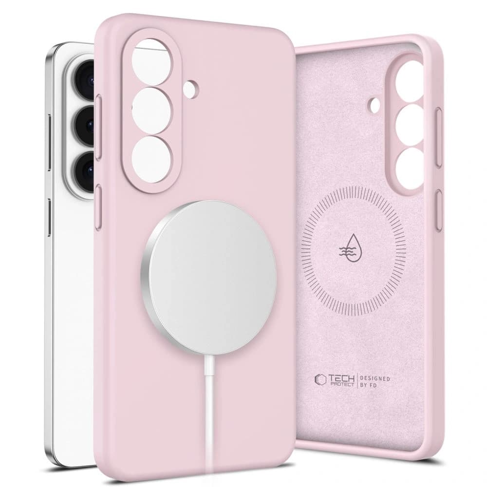 Tech-Protect Silicone MagSafe Samsung Galaxy S26+ Plus Pink Pearl - 1