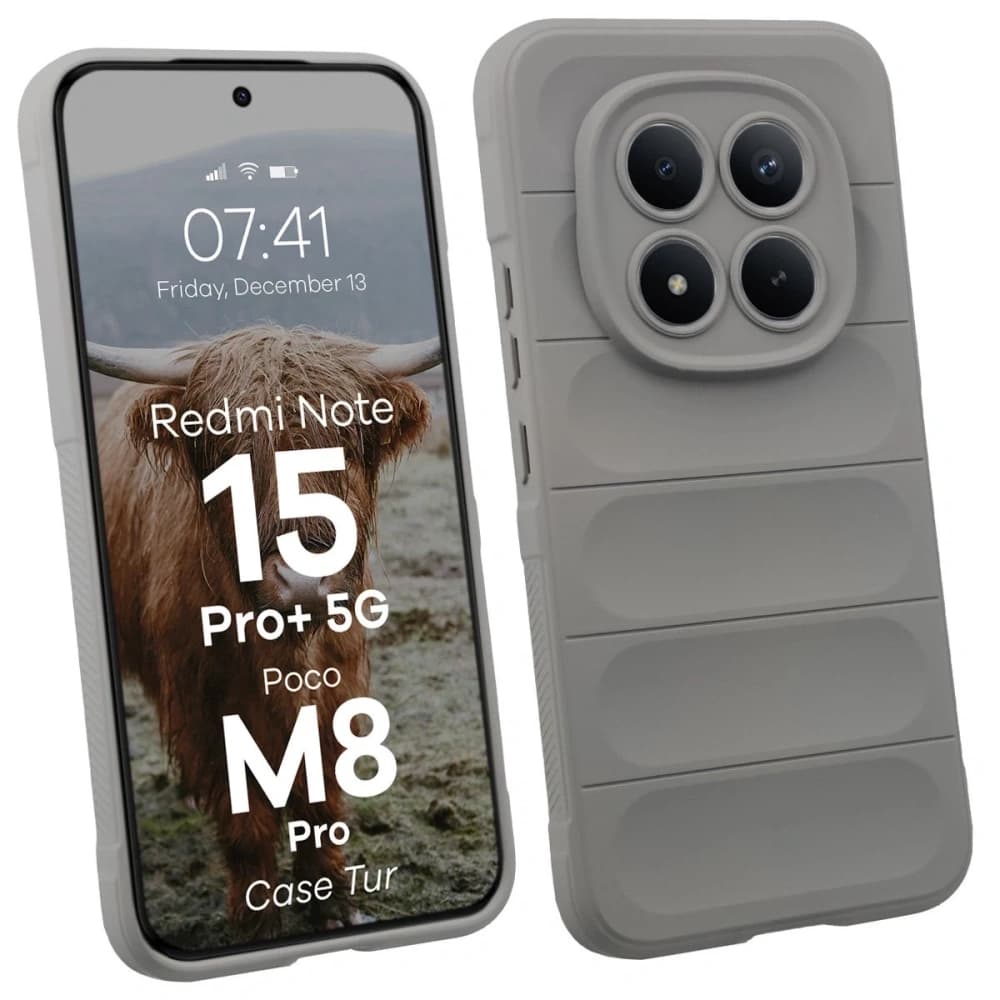 Bizon Case Tur Xiaomi Redmi Note 15 Pro Plus 5G / POCO M8 Pro 5G light grey - 1