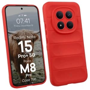 Bizon Case Tur Xiaomi Redmi Note 15 Pro Plus 5G / POCO M8 Pro 5G red