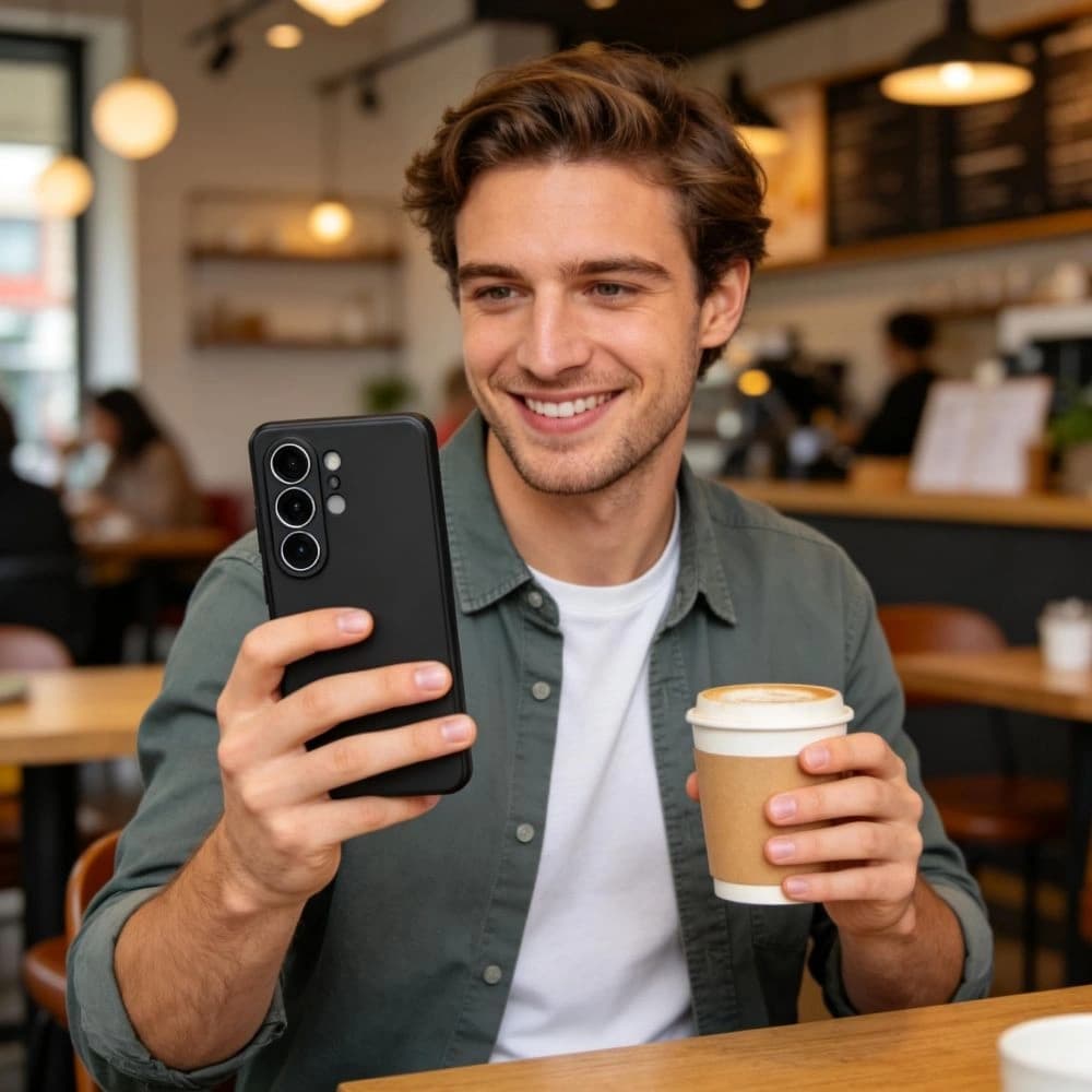 Tech-Protect Silicone MagSafe Samsung Galaxy S26 Ultra Fekete
 - 5