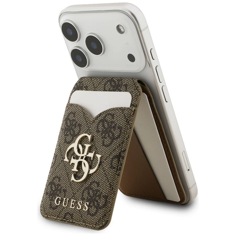 Guess 4G Stand & Mirror MagSafe Wallet Brown - 3
