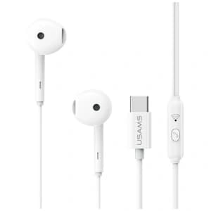USAMS EP-50 USB-C In-Ear Headphones 1.2m White